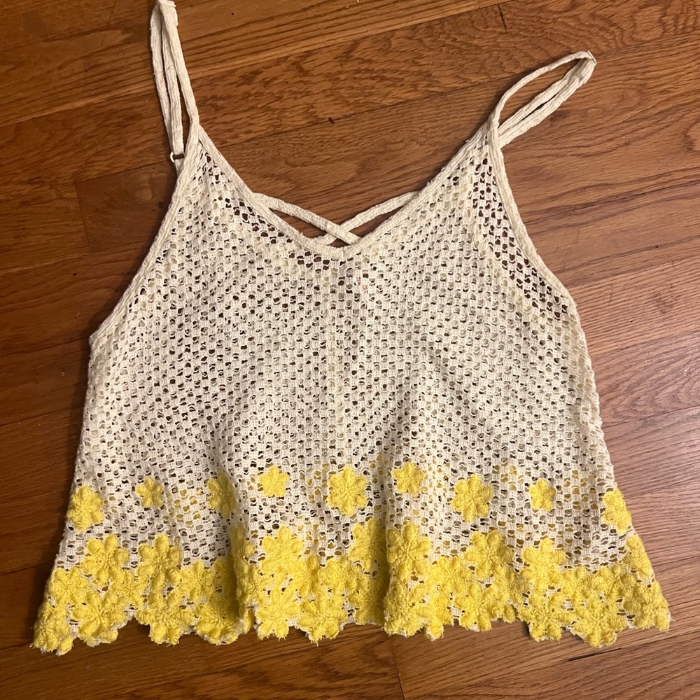 FREE PEOPLE Crocheted Cami Top